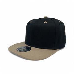 Basic Cap Plain Poly Snapback Hat 8002
