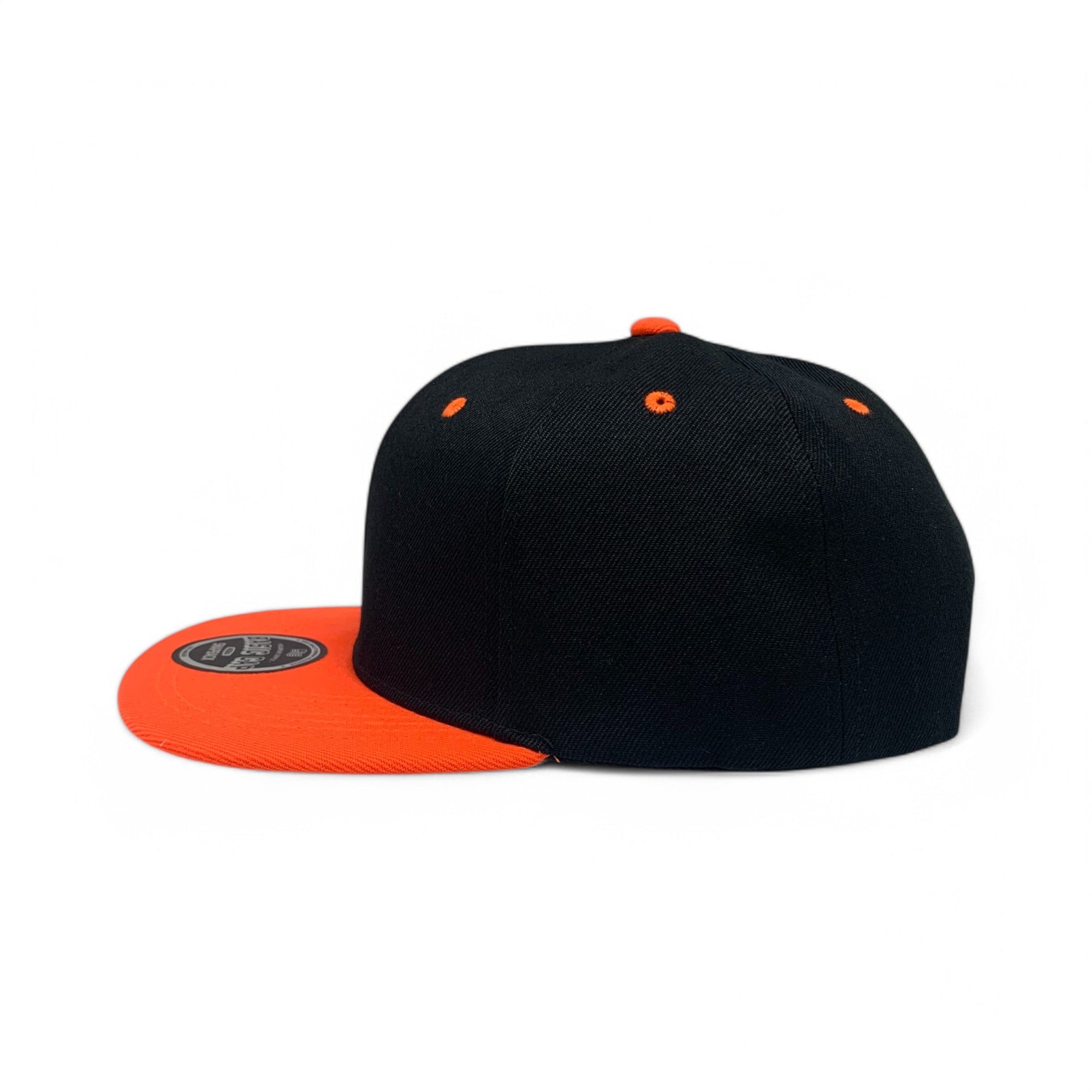 Basic Cap Plain Poly Snapback Hat 8002