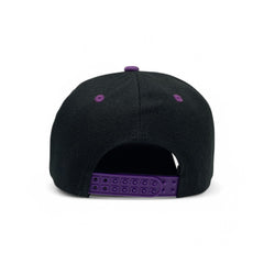 Basic Cap Plain Poly Snapback Hat 8002