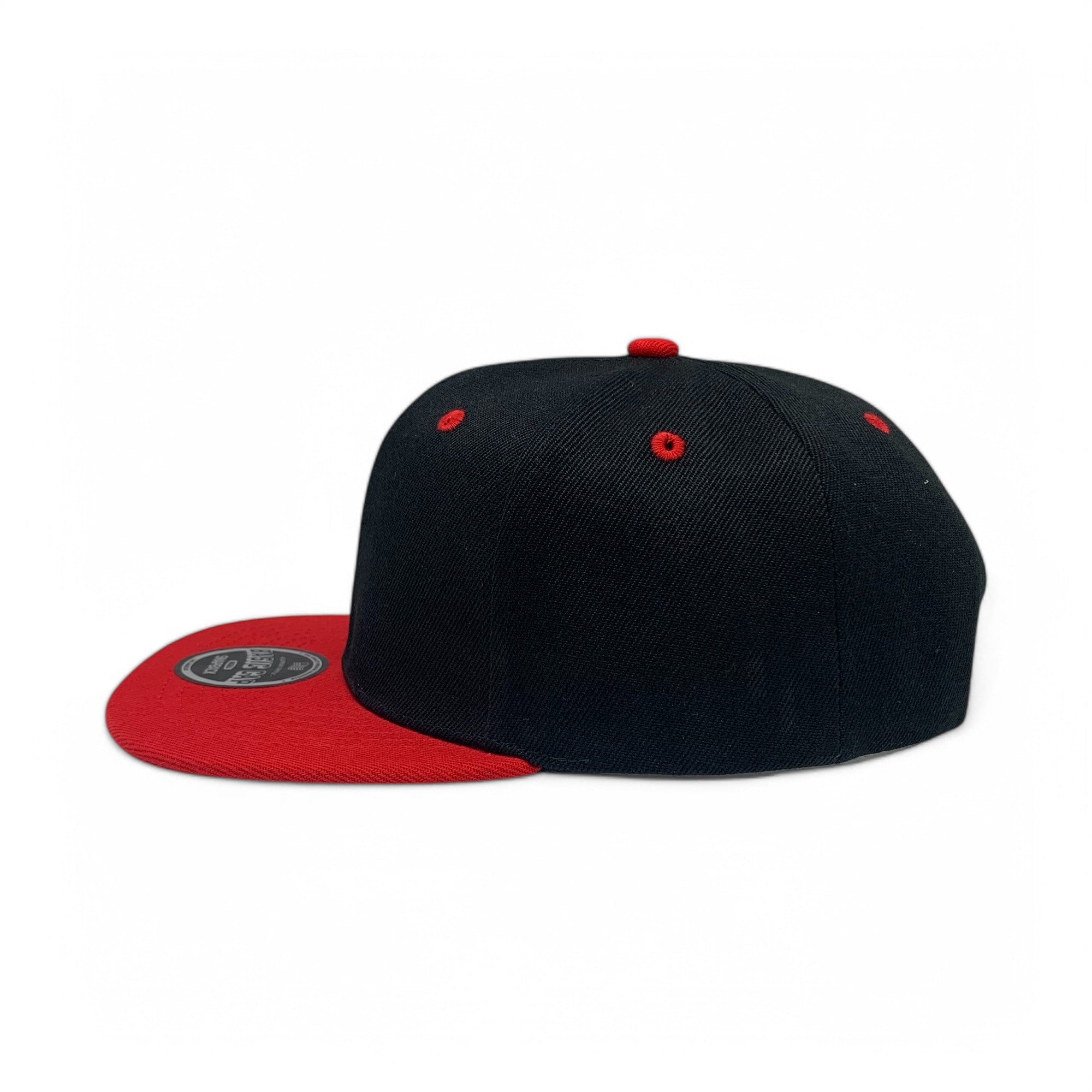 Basic Cap Plain Poly Snapback Hat 8002