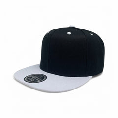 Basic Cap Plain Poly Snapback Hat 8002