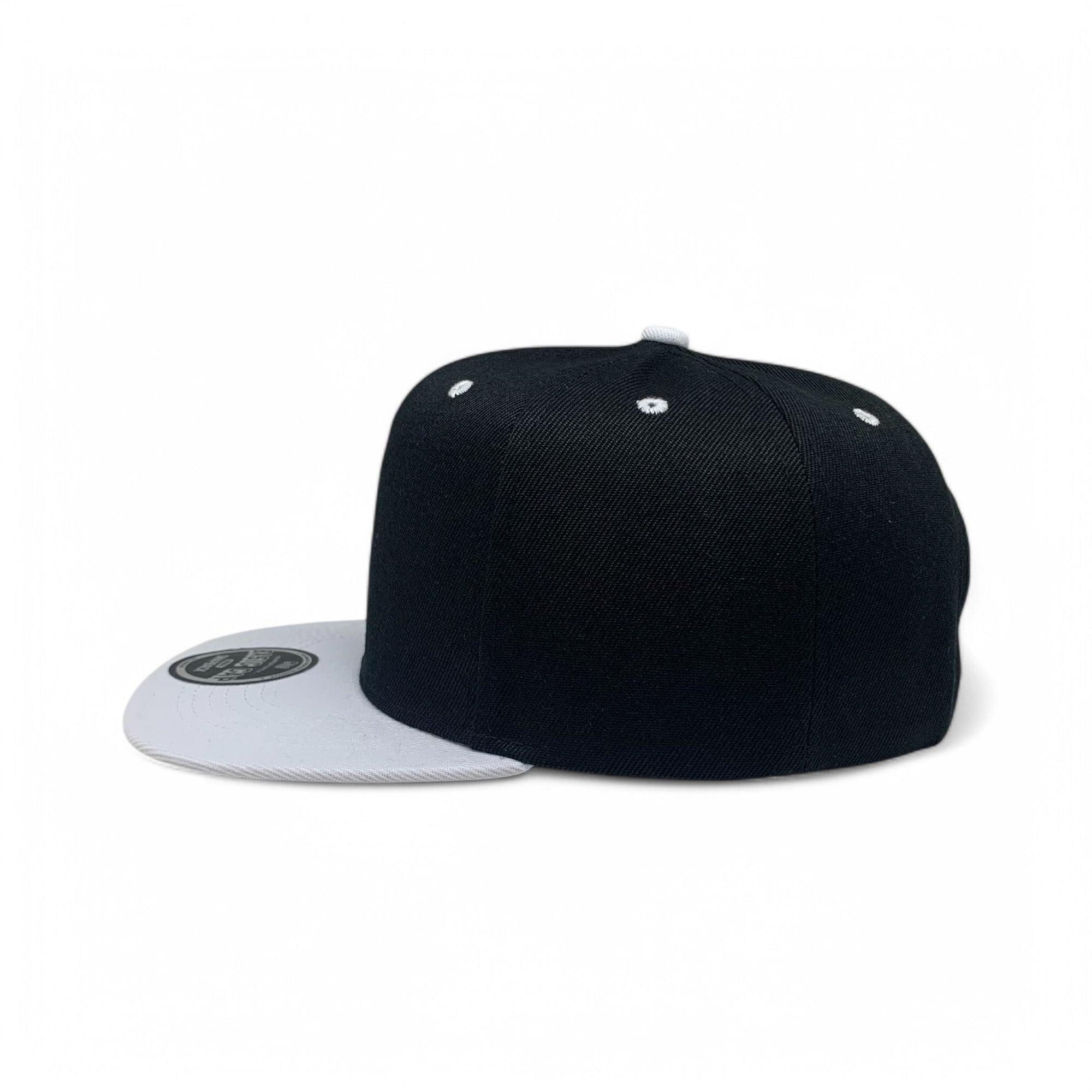 Basic Cap Plain Poly Snapback Hat 8002