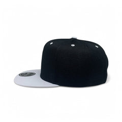 Basic Cap Plain Poly Snapback Hat 8002