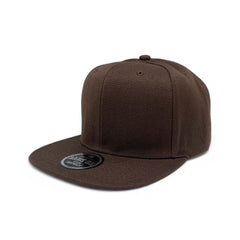 Basic Cap Plain Poly Snapback Hat 8002