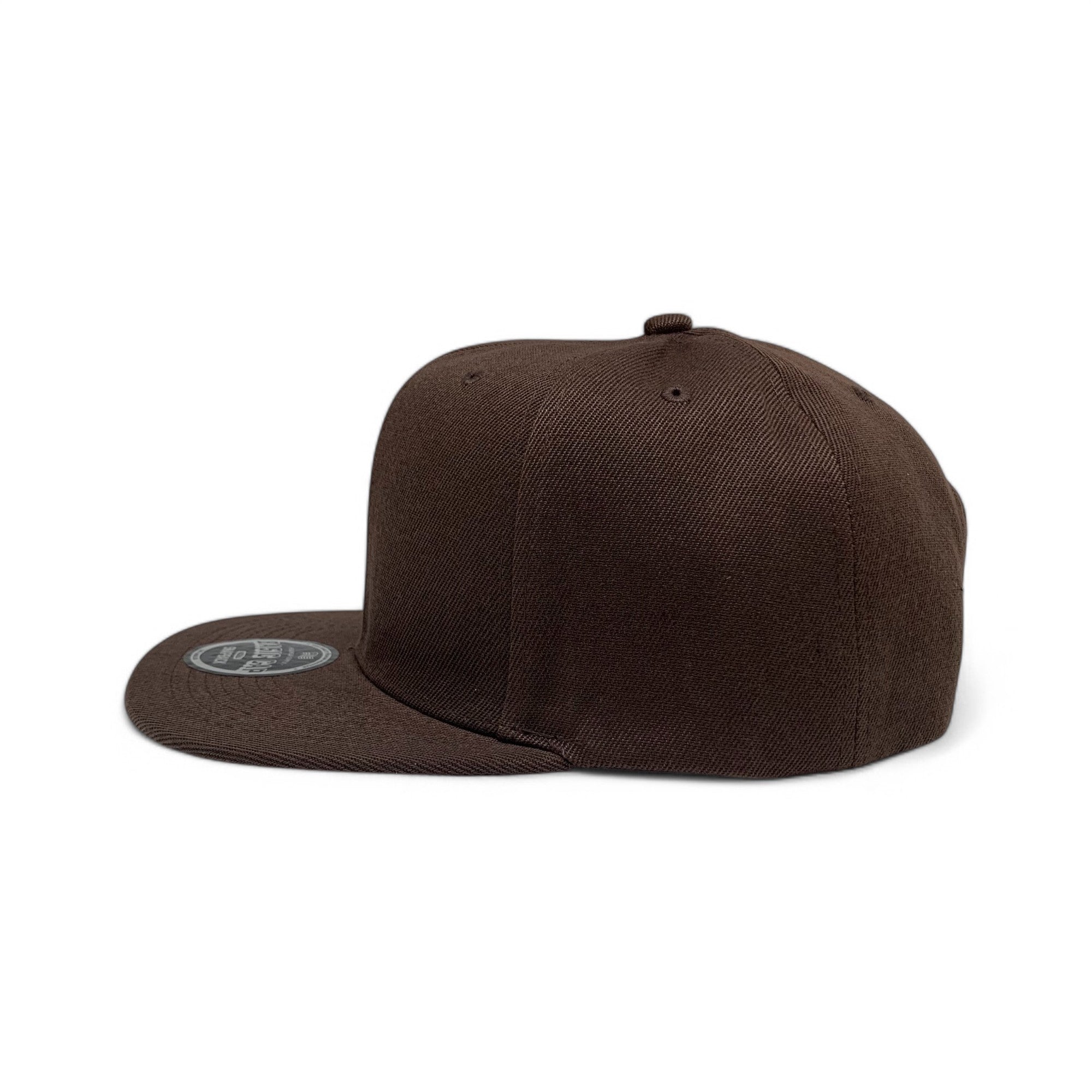 Basic Cap Plain Poly Snapback Hat 8002