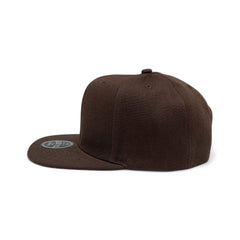 Basic Cap Plain Poly Snapback Hat 8002