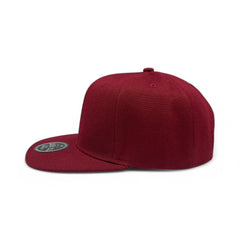 Basic Cap Plain Poly Snapback Hat 8002