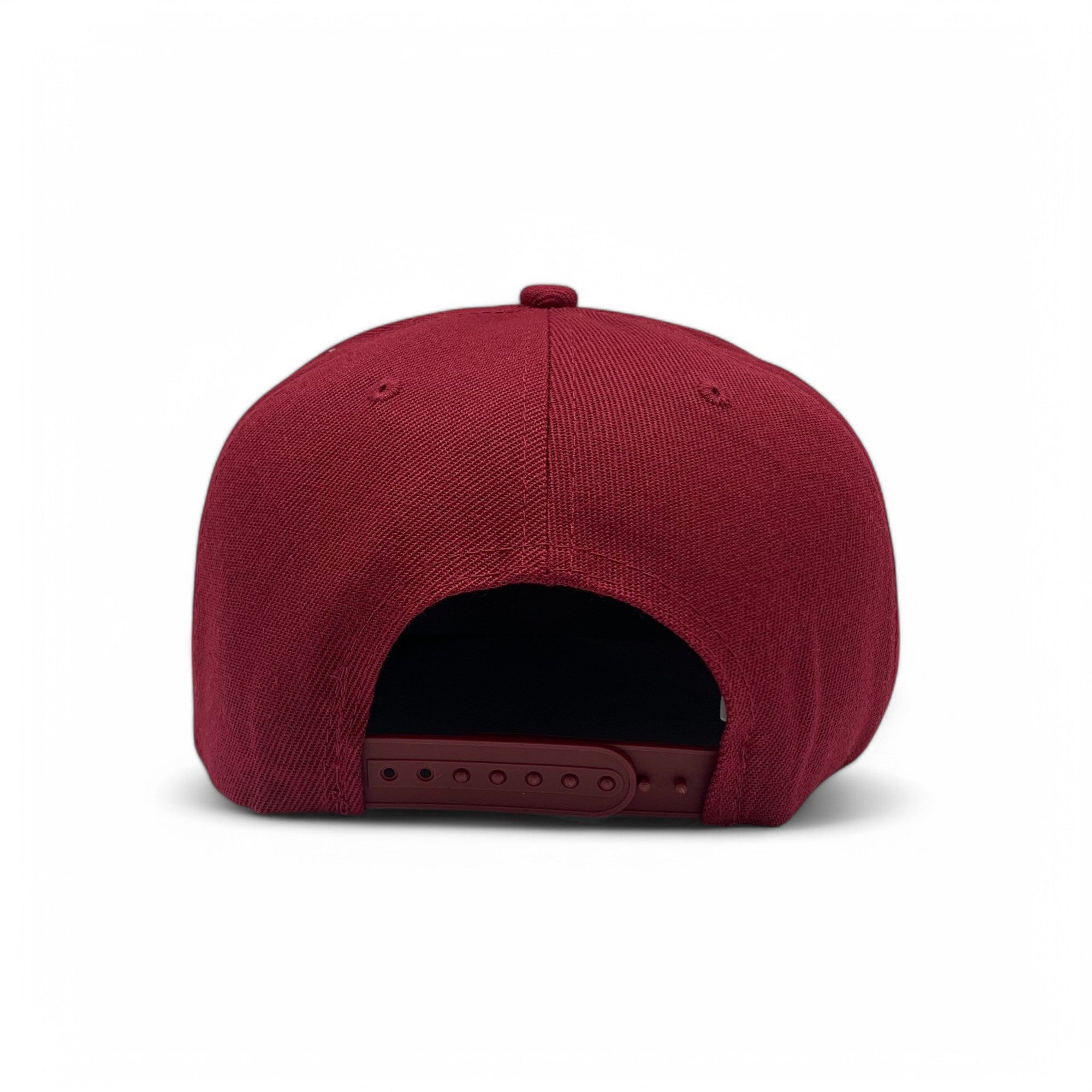 Basic Cap Plain Poly Snapback Hat 8002