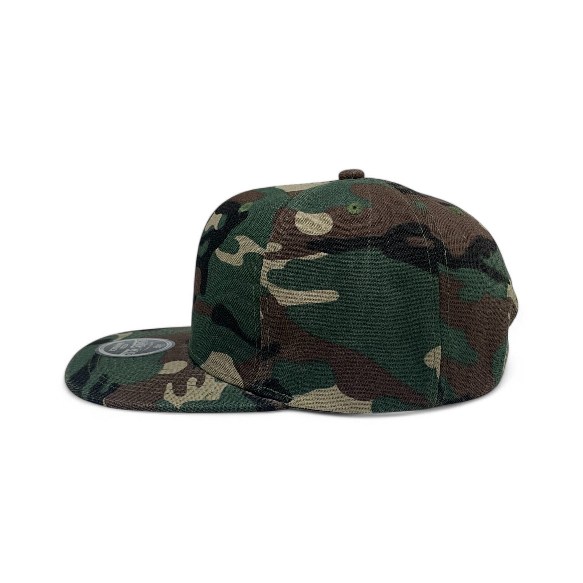 Basic Cap Plain Poly Snapback Hat 8002