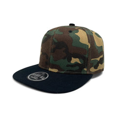 Basic Cap Plain Poly Snapback Hat 8002