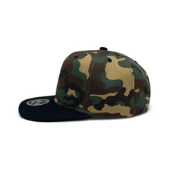 Basic Cap Plain Poly Snapback Hat 8002