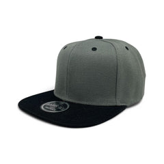 Basic Cap Plain Poly Snapback Hat 8002