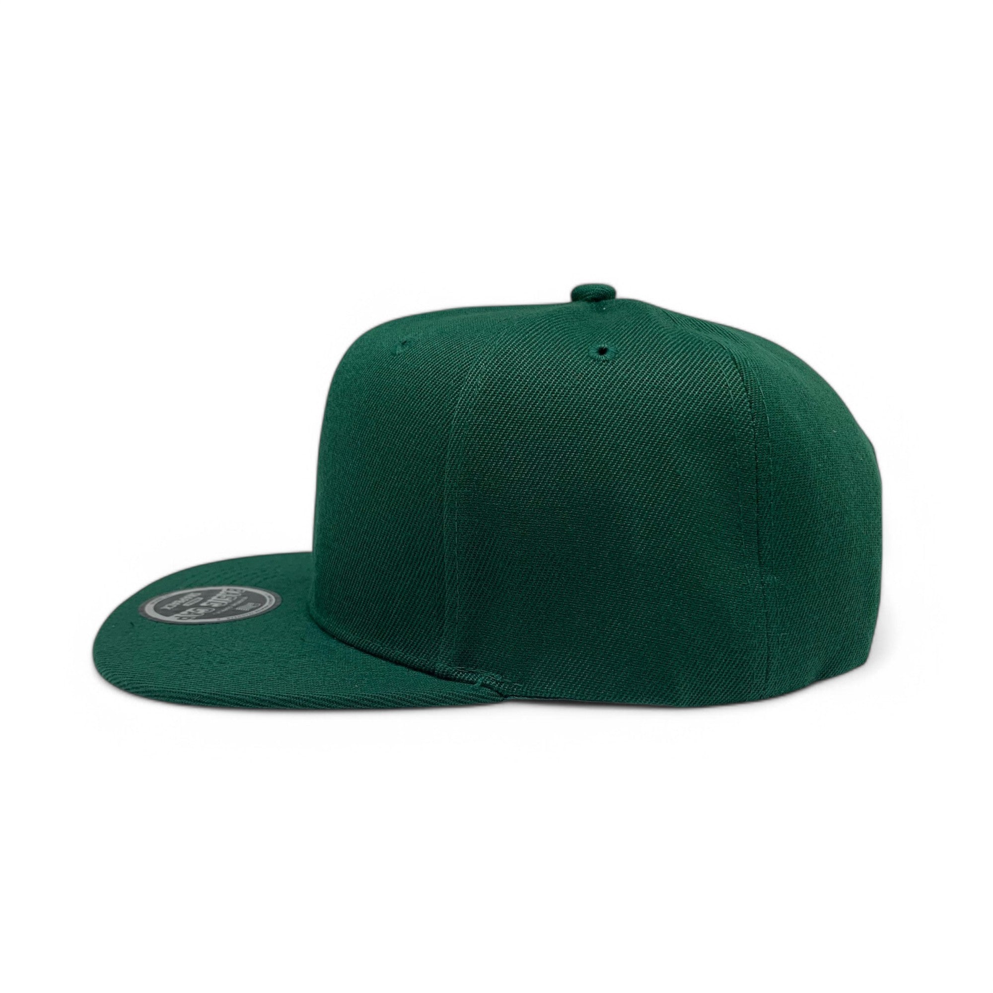 Basic Cap Plain Poly Snapback Hat 8002