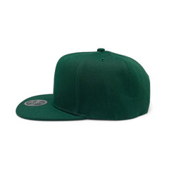 Basic Cap Plain Poly Snapback Hat 8002