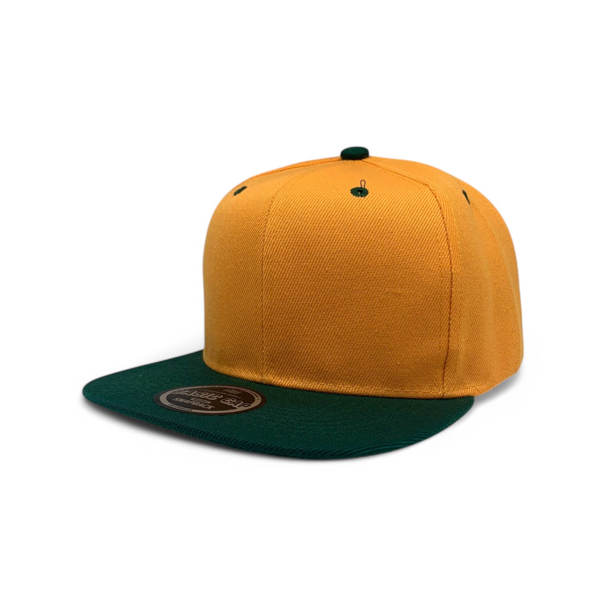 Basic Cap Plain Poly Snapback Hat 8002