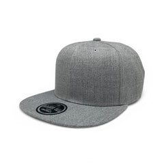 Basic Cap Plain Poly Snapback Hat 8002