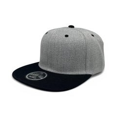 Basic Cap Plain Poly Snapback Hat 8002