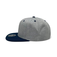 Basic Cap Plain Poly Snapback Hat 8002