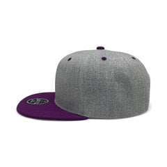 Basic Cap Plain Poly Snapback Hat 8002