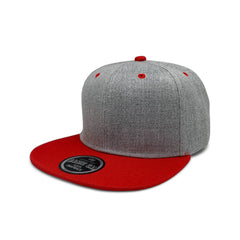 Basic Cap Plain Poly Snapback Hat 8002