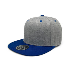 Basic Cap Plain Poly Snapback Hat 8002