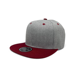 Basic Cap Plain Poly Snapback Hat 8002