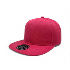 Basic Cap Plain Poly Snapback Hat 8002