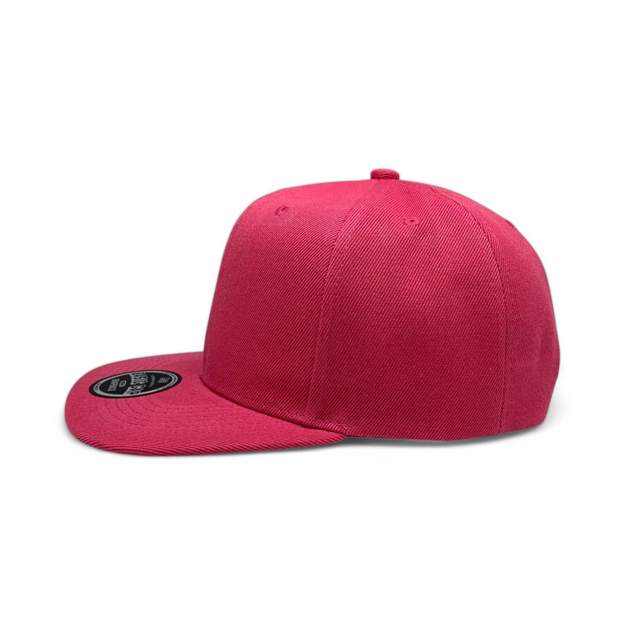 Basic Cap Plain Poly Snapback Hat 8002