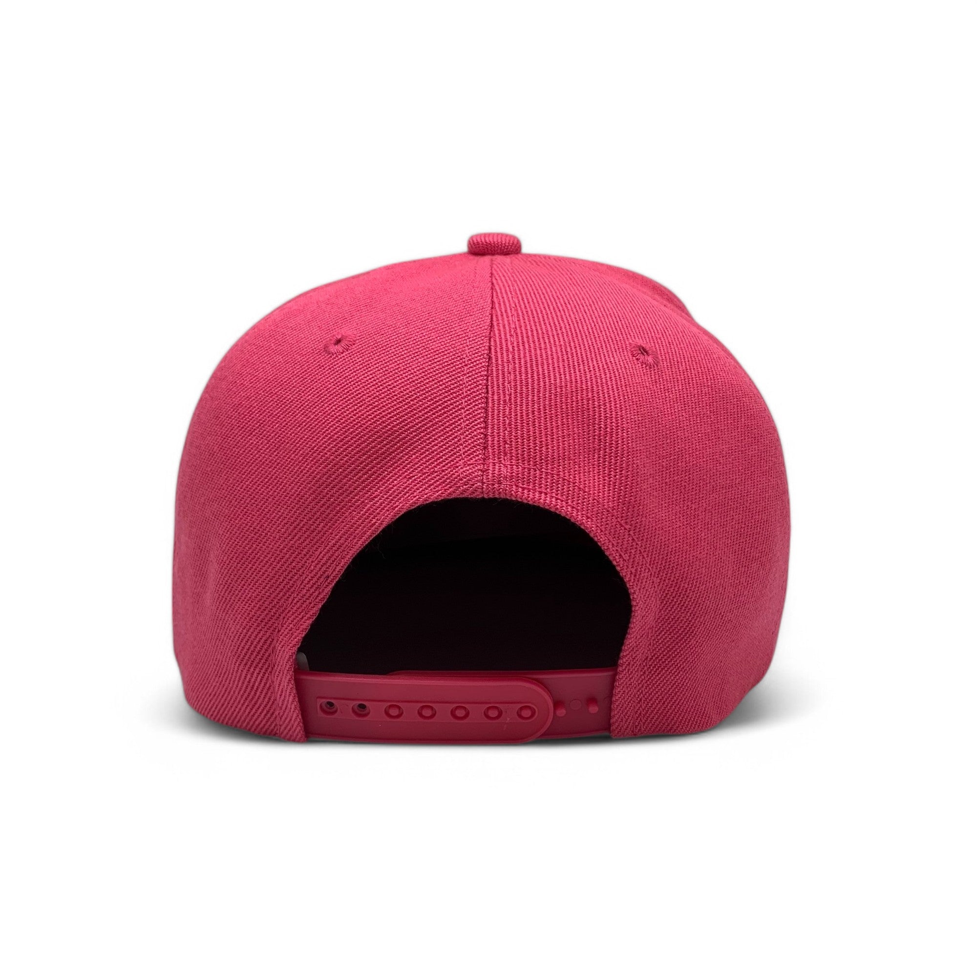 Basic Cap Plain Poly Snapback Hat 8002
