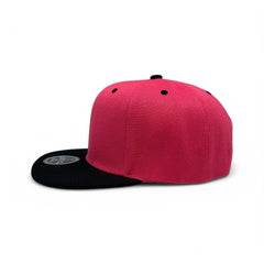 Basic Cap Plain Poly Snapback Hat 8002
