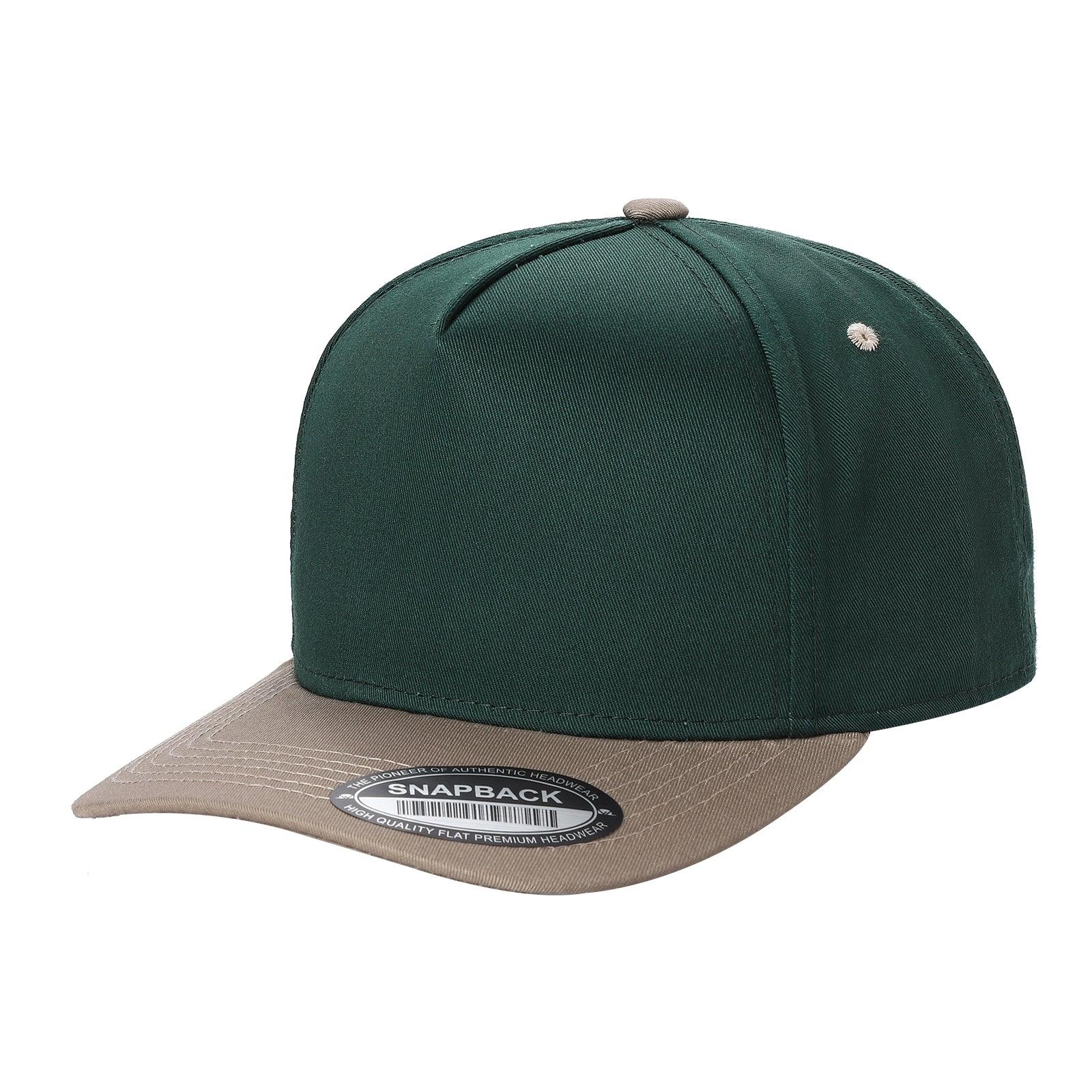 WAYCAP TC 5-Panel Snapback Hat TAN/BLK
