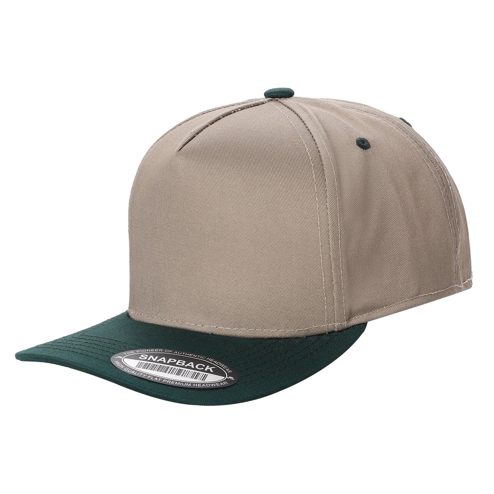 WAYCAP TC 5-Panel Snapback Hat TAN/BLK