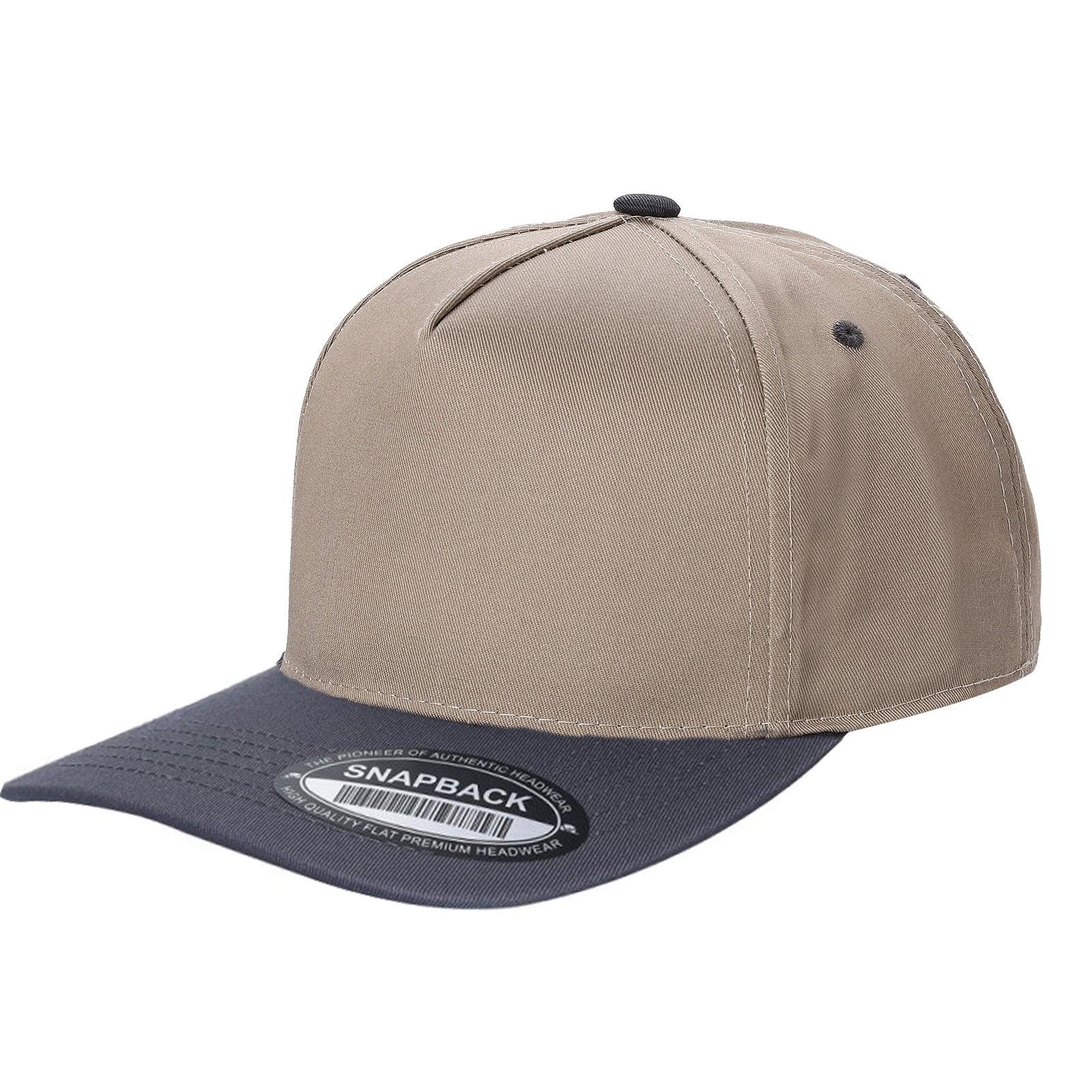 WAYCAP TC 5-Panel Snapback Hat TAN/BLK