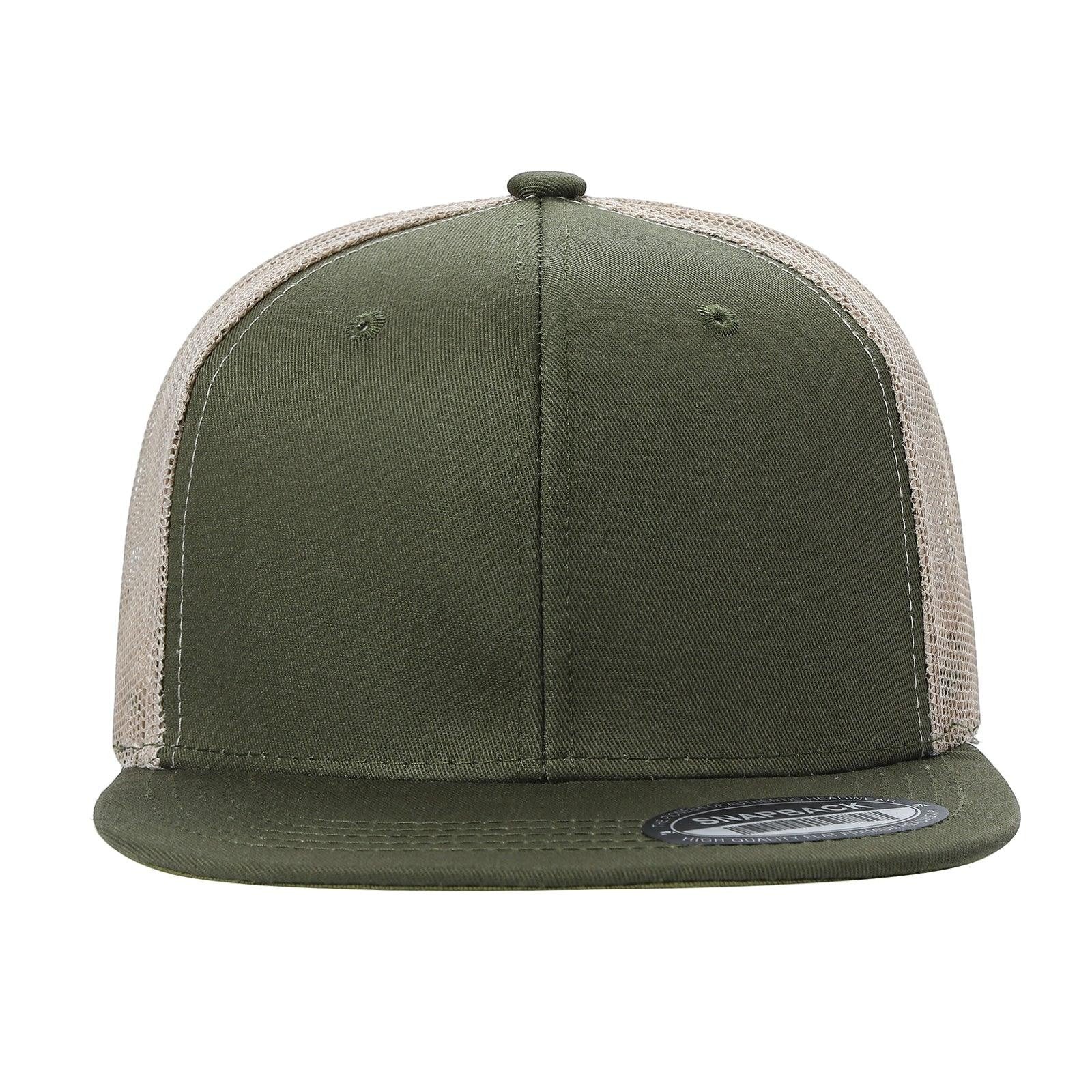 WAYCAP 6FTM 6 Panel Flat Bill Mesh Trucker Hat
