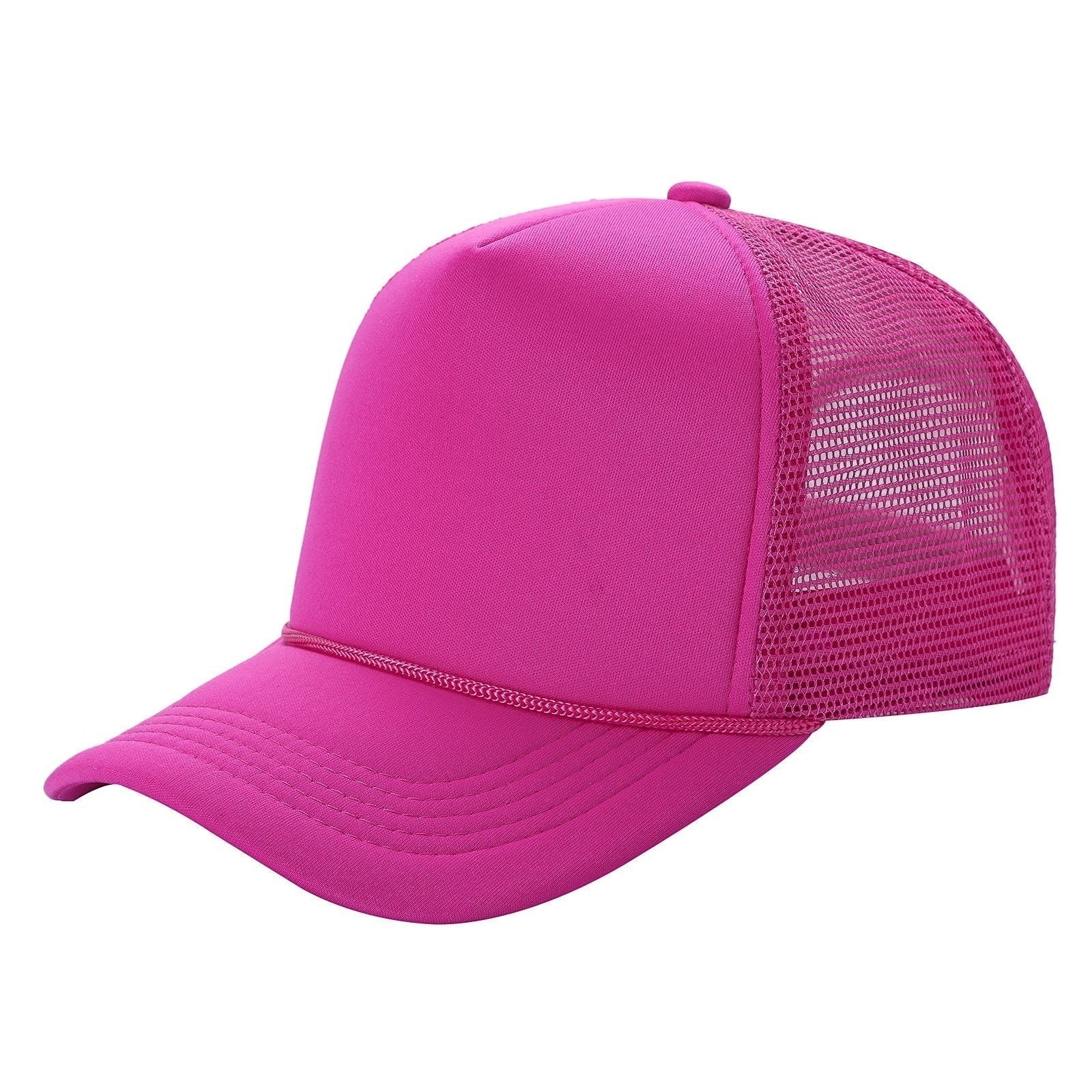 Classic Foam Front Trucker Hat With Mesh Back And Snapback Closure
