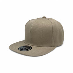 Basic Cap Plain Poly Snapback Hat 8002