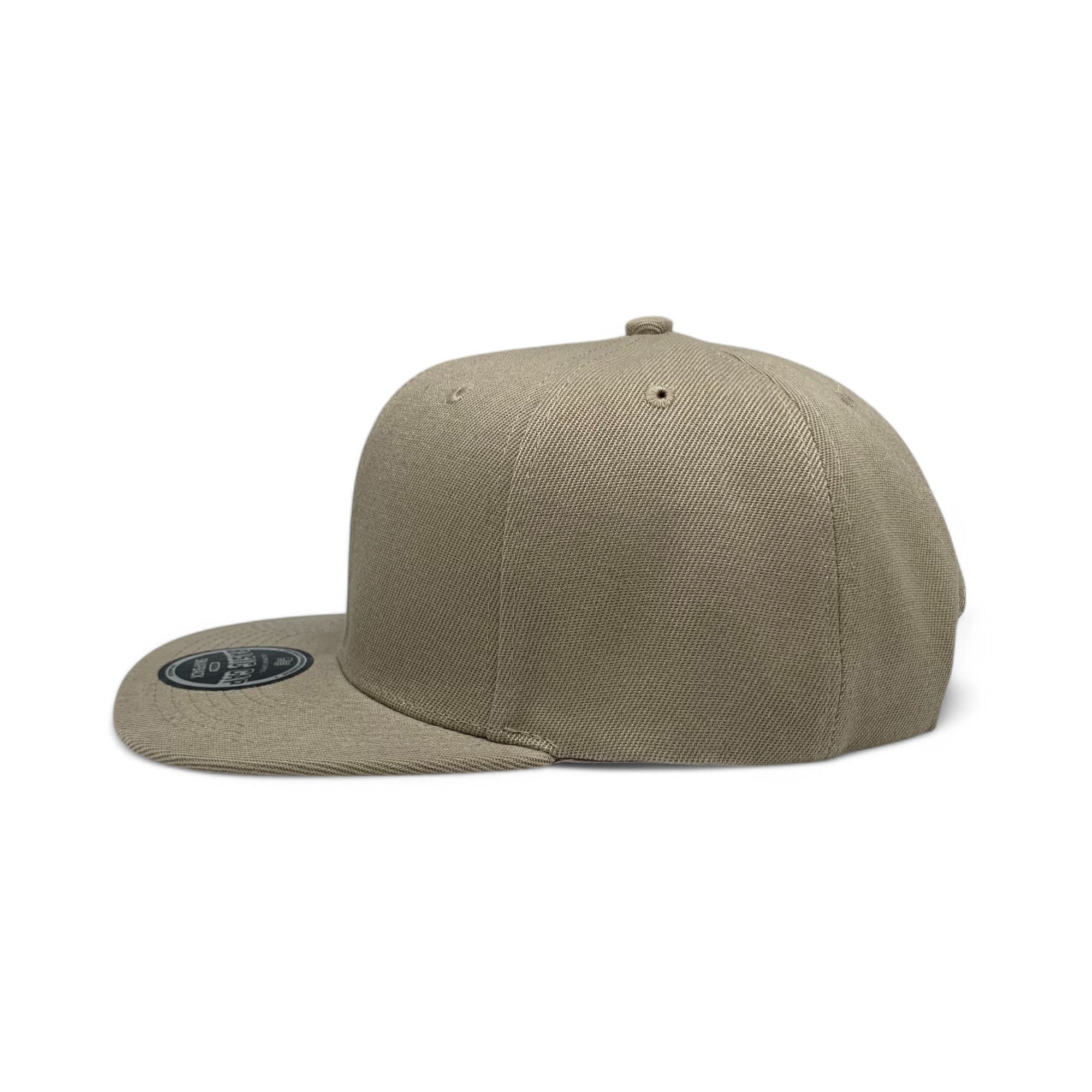 Basic Cap Plain Poly Snapback Hat 8002