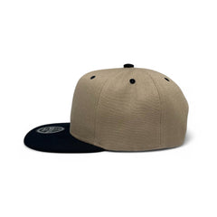 Basic Cap Plain Poly Snapback Hat 8002