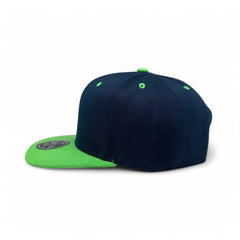 Basic Cap Plain Poly Snapback Hat 8002