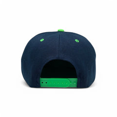 Basic Cap Plain Poly Snapback Hat 8002