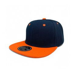 Basic Cap Plain Poly Snapback Hat 8002