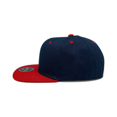Basic Cap Plain Poly Snapback Hat 8002