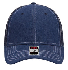 Otto Washed Denim Low Profile Pro Style Mesh Back