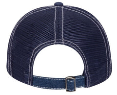 Otto Washed Denim Low Profile Pro Style Mesh Back