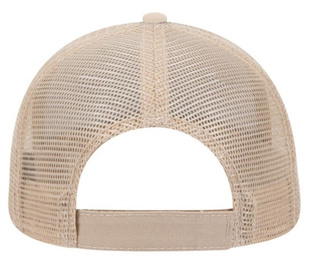 Otto Cotton Twill Colored Edge Visor Low Profile Pro Style Meshback Cap