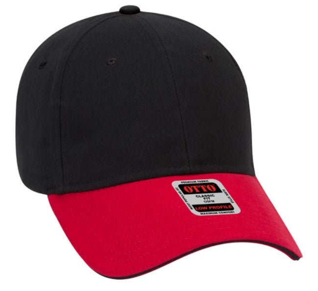Blank Caps | Otto Brushed Cotton Twill Sandwich Visor Low Profile