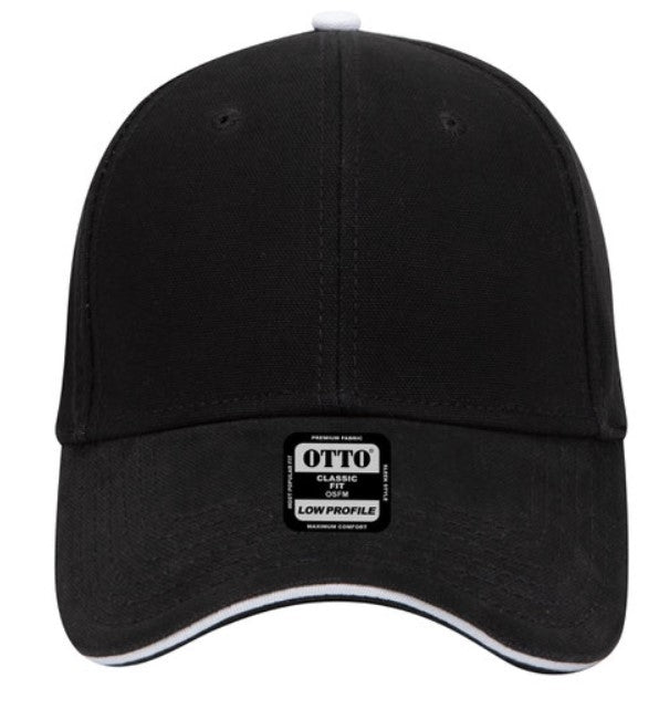 Blank Caps | Otto Brushed Cotton Canvas Sandwich Visor Low Profile