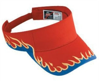 Otto Flame Pattern Cotton Twill Sun Visors