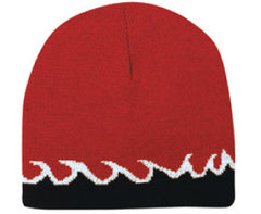 Otto Flame Design Acrylic Knit 8 Reversible Beanie