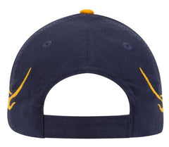 Otto Flame Pattern Brushed Cotton Twill Sandwich Visor Pro Style